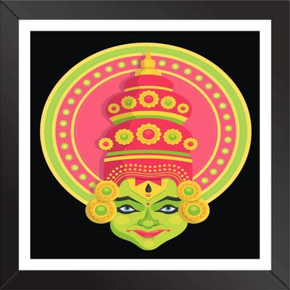 FRIZZY ARTS Onam Photo frame with Glass for Home And Office Painting Digital Reprint 13 inch x 13 inch Painting