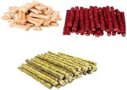 SAWAY Saway Pet Store Money saver Combo Pack offer Chicken Munchies 150Gm Mutton Munchies 150Gm Biscuits 150Gm Total 450Gm Chicken, Mutton Dog Chew