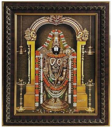 Dalvkot Lord Balaji / venkateswara perumal lakshmi Alamelu Padmavati Religious Photo Frame Religious Frame