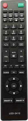 BhalTech LED-2412 LCD LED Smart TV Compatible for  Intex Remote Controller