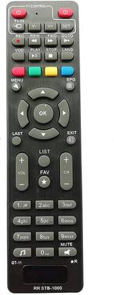BhalTech GT-11 STB-1000 Compatible for  HD Set Top Box GTPL Remote Controller