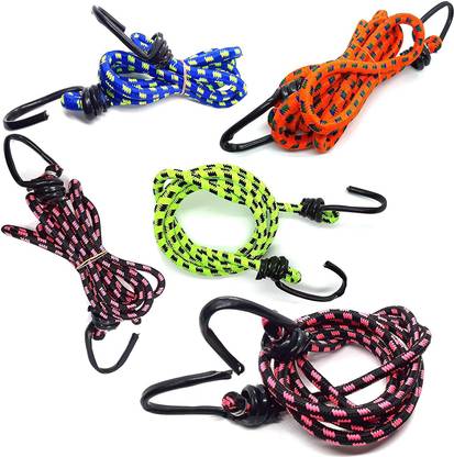 hinik Elastic Rope-6ft Multicolor (Length: 2 m, Diameter: 10 mm)_set of 5 Multicolor