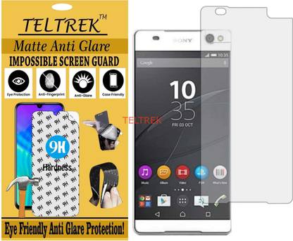 TELTREK Tempered Glass Guard for SONY XPERIA C5 ULTRA (Matte Flexible Shatterproof)