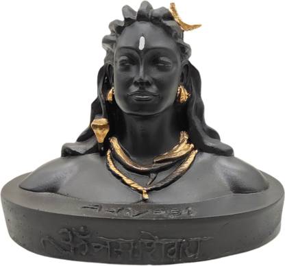 Shv Adiyogi God Adiyogi Bhagwan Shiv Ji Shiv Ji Dhyan Shiv Idol Shiv Ji Decorative Showpiece  -  10 cm