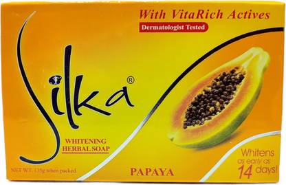 SILKA Pure Papaya Face Whitening Soap