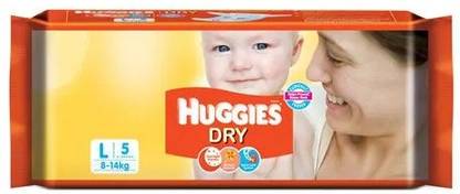 Huggies DRY LARGE 5 DIAPERS 8-14 KG - L