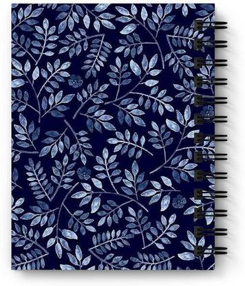 DI-KRAFT Wiro Bound Printed Hard Cover Spiral Daily Planner Notebook Diary with unruled Paper Sheets (160 Pages, 6 x 8 Inch) - Design 28 A5 Diary Unruled 160 Pages