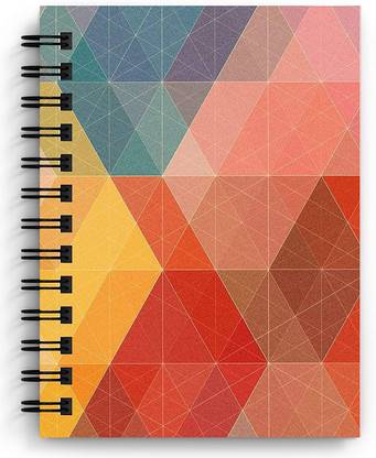 DI-KRAFT Hard Cover Unruled Paper Printed Journal Diary Spiral Notebooks for Girls and Boys Wire Bound Memo Notepads Diary Notebooks Planner (160 Pages, 6x8 Inches) A5 Diary Unruled 160 Pages