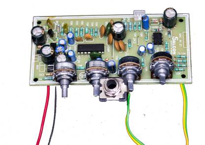 Salcon Electronics 4 Channel Echo MIC Microphone Circuit Pre Preamp Kit with Speed and Delay Electronic Components Electronic Hobby Kit