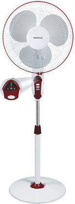 HAVELLS Sprint LED 400 mm Energy Saving 3 Blade Pedestal Fan  (Wine Red, Pack of 1) at Rs. 2849