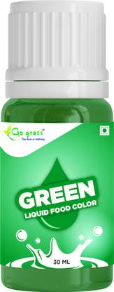 GO GRASS Vibrant Liquid Food Color / GREEN / for Baking, Decorating, Fondant and Cooking |Eye-Catching Color, Easy-To-Blend Formula, Fade-Resistant / Green