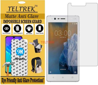 TELTREK Tempered Glass Guard for NOKIA 3 (Matte Flexible Shatterproof)