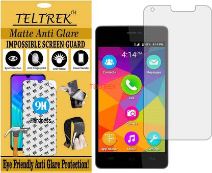 TELTREK Tempered Glass Guard for MICROMAX UNITE Q372 (Matte Flexible Shatterproof)