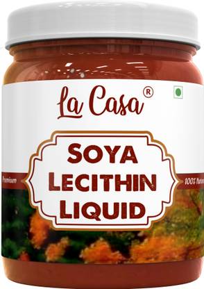 La Casa Natural Soya Lecithin Liquid | VEGAN Emulsifier(E322), Thickener & Volume Enhancer for Bakery Products & Chocolates | Raising Ingredient Liquid