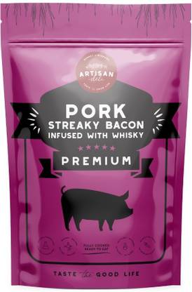 ARTISAN DELI Pork Streaky Bacon Infused with Whisky 200 grams Meat