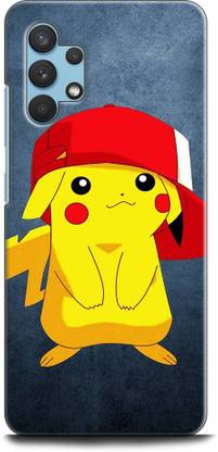 KEYCENT Back Cover for SAMSUNG Galaxy A32 PIKACHU, POKEMON, GAME ,CARTOON