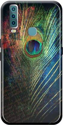 Print Guruji Back Cover for Vivo Y12 - Peacock Feather Designer 3D Printed Case / - Peacock Feather Y12 Case