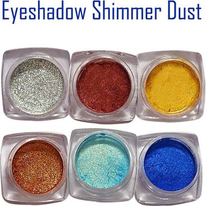 VOZWA Eyeshadow Shining Shimmer Dust (maroon + navyblue + golden + blue + silver + copper) 6 g