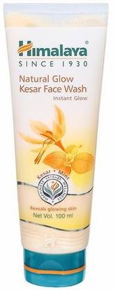 HIMALAYA Natural Glow Kesar  100 ml - Pack Of 4 Face Wash