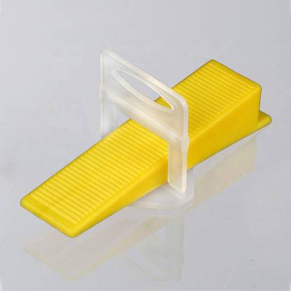 OLLSET Tile Leveling System Wall Floor Spacer Tile Levelling Tools, 50 Wedge and 50 Clips Lever Tool