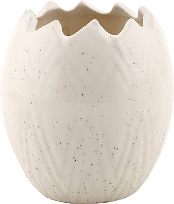 OriginalCeramics UPPER CUT OVAL SHAPE CERAMIC POT Plant Container Set