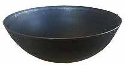 Super HK 1 Pure Iron/Loha Deep Fry Kadhai|Black - 10 Inches Without Handle… Kadhai 25 cm diameter 1.75 L capacity