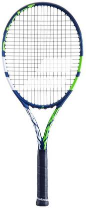 BABOLAT BOOST DRIVE Blue, Green, White Strung Tennis Racquet
