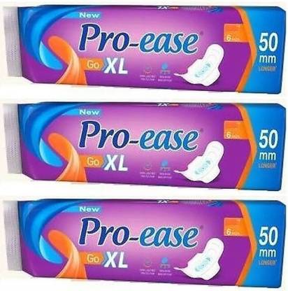 Pro-ease Go XL ( 6+6+6 pads ) sanitary pad Sanitary Pad