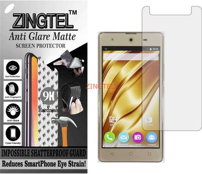 ZINGTEL Tempered Glass Guard for MICROMAX CANVAS SELFIE 4 Q349 (Matte Flexible Shatterproof)