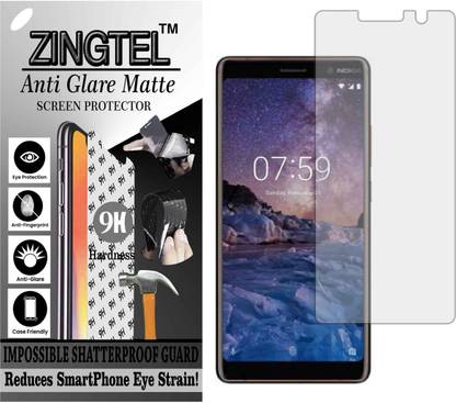 ZINGTEL Tempered Glass Guard for NOKIA TA-1046 (NOKIA 7 PLUS) (Matte Flexible Shatterproof)