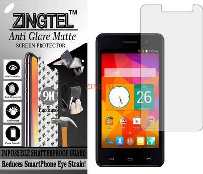 ZINGTEL Tempered Glass Guard for MICROMAX A106 UNITE 2 (Matte Flexible Shatterproof)