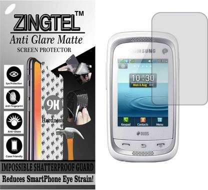 ZINGTEL Tempered Glass Guard for SAMSUNG CHAMP NEO (Matte Flexible Shatterproof)