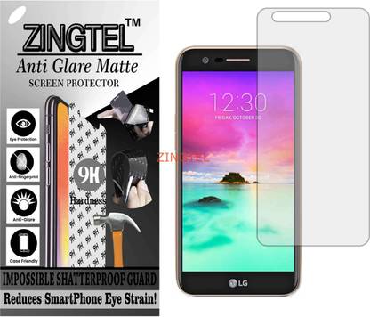 ZINGTEL Tempered Glass Guard for LG K10 (Matte Flexible Shatterproof)