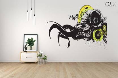 BUSY2BUY 50 cm Flower Copy Self Adhesive Sticker