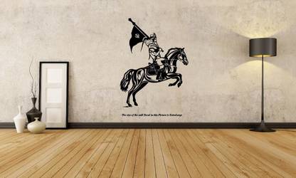 PEACOCKRIDE 60 cm Maharaja Ranjit Singh I Lion of Punjab Wall Decal Self Adhesive Sticker