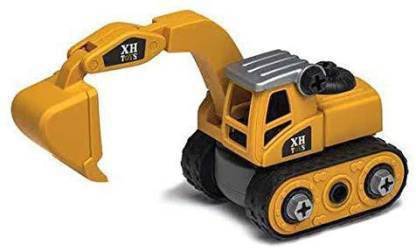 INFINITE POCKET Unbreakable DIY Excavator Tack With Screw Apart Toys for Children Assembly Toys for Kids