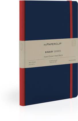 myPAPERCLIP Binary Series A5 Notebook Ruled 192 Pages