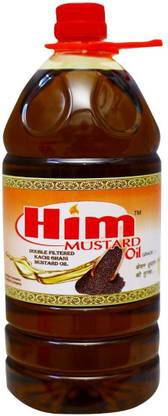 him DOUBLE FILTERED KACHI GHANI MUSTARD OIL 2 LTR Mustard Oil PET Bottle