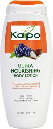 KAIPO Ultra Nourishing Body Lotion | Enriched with Natural Extracts and Vitamin E which helps in softening and Moisturizing the Skin