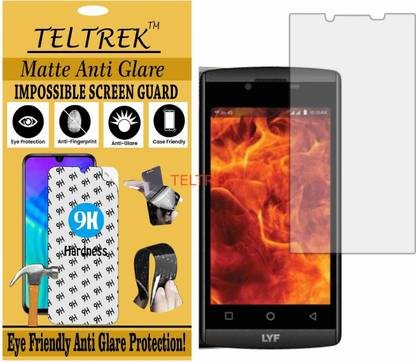TELTREK Tempered Glass Guard for JIO LYF FLAME 7 (Matte Flexible Shatterproof)