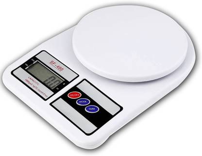 AMAZECARE Digital Electronic Compact Kitchen Weighing Scale Balance Multi-purpose Weight Measuring Machine 1G x 10KG With Large LCD Display (Included 2AA Size Battery) Weighing Scale Weighing Scale