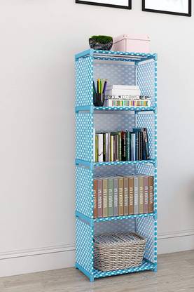 VIKNORT 5-Layer Metal Open Book Shelf