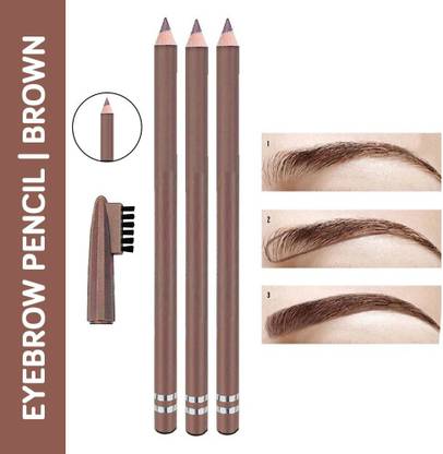 MYEONG Waterproof Eyebrow Pencils Filling and Outlining Brown Color Eye Brow Pencil