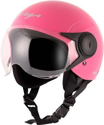 VEGA ATOM HI-UALITY OPEN FACE PINK 580 MM SIZE M Motorsports Helmet