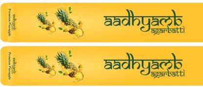 AADHYAMB PINEAPPLE PACK OF 18 PINEAPPLE Incense Sticks Agarbatti