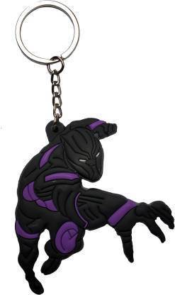 TrueBucks Black Panther Rubber Doublesided Key Chain Key Chain