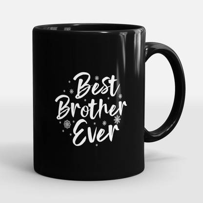 DIGITAL SHOPEE Best Brother Ever Black Ceramic Coffee Mug