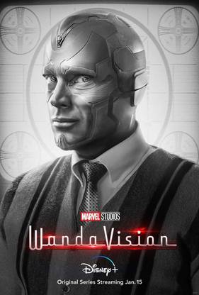 Vision Wanda Poster, Tv series poster, wandavision poster for home & office-02 Fine Art Print
