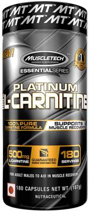 Muscletech Essential Series Platinum 100% L-Carnitine - 180 Caps Whey Protein