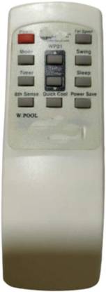 Electvision Remote Control for Ac Compatible with  AC (Please Match The Image with Your Existing Remote Before Placing The Order Before)(120) Whirlpool Magic Cool Remote Controller